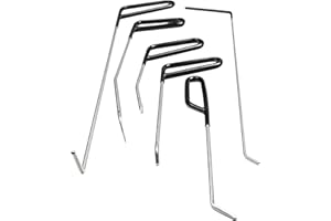 TUOSHUNGE DR01 Stainless Steel Paintless Dent Repair Rods 6Pack- The Car Body Work Tool for Professional and DIY Minor Dents, Door Dings and Hail Damage Removal
