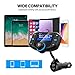 Bluetooth Fm Transmitter for car, Bluetooth Car Transmitter 1.7 Inch Display, QC3.0/2.4A Dual USB Ports, AUX Input/Output, Mp3 Player.