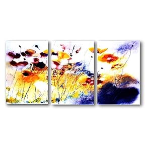 3 Panel Canvas Wall Art Abstract Color Pictures Home Wall Decorations for Bedroom Living Room Paintings Canvas Prints Framed - 16"x24" x 3 Panels