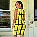 Womail Casual Party Cocktail Club Pencil Sheath Dress Black for Ladies (XL, Yellow)