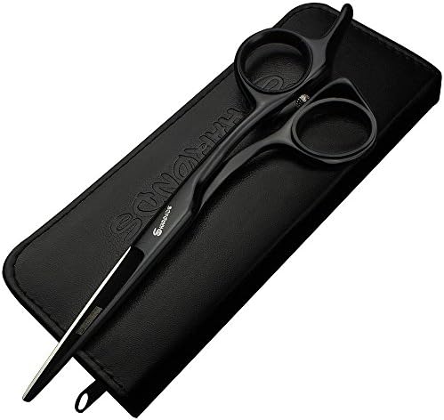 (3 sizes) 6.5-inch or 6-inch or 5.5-inch black professional haircut scissors Salon hairdresser hairstyles pruning tools (6.5 inches)