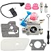 Harbot 128LD Carburetor with Air Filter Tune Up Kit for Husqvarna 124L 125E 125C 125L 125LD 125R 125RJ 128C 128CD 128L 128LDX 128R 128RJ 128DJX Craftsman String Trimmer C1Q-W40A