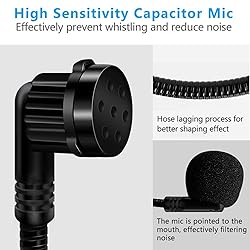 VOVIGGOL 2Pcs Microphone Headset Mic, Flexible