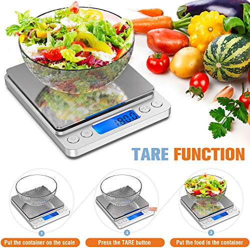 Food Digital Kitchen Scale, Multifunction Scale Measures in Grams and