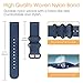 Fintie 20mm Quick Release Watch Bands, Soft Nylon Replacement Strap Band with Adjustable Closure, Navy