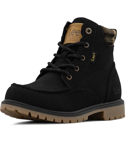 Amazon.com | Lee Kids' Rowan Classic Moc-Toe Fashion Boot, Black