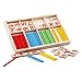 Generic Wooden Number Cards and Montessori Counting Rods with Box