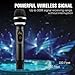 HOTEC 25 Channel UHF Handheld Wireless Microphone with Mini Portable Receiver 1/4