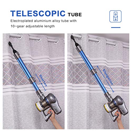 Jajibot Cordless Vacuum Cleaner, 18KPa Suction 180W Brushless BLDC