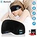 Wireless Sleeping Headphones,Bluetooth Sleeping Headphones Stereo Bluetooth Sleep Eye Mask Wireless Bluetooth Headphones Music Travel Sleeping Headsets with Microphone Handsfree Sleep Eye Shades Black