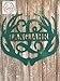 PK Décor Deer Antler Wall Decor with Family Last Name Initial, Custom Buck Metal ACM Sign, Deer Hunter Gifts for Men and Women, Mancave, Hunting Club, Rustic Wedding Gift (Split Letter)