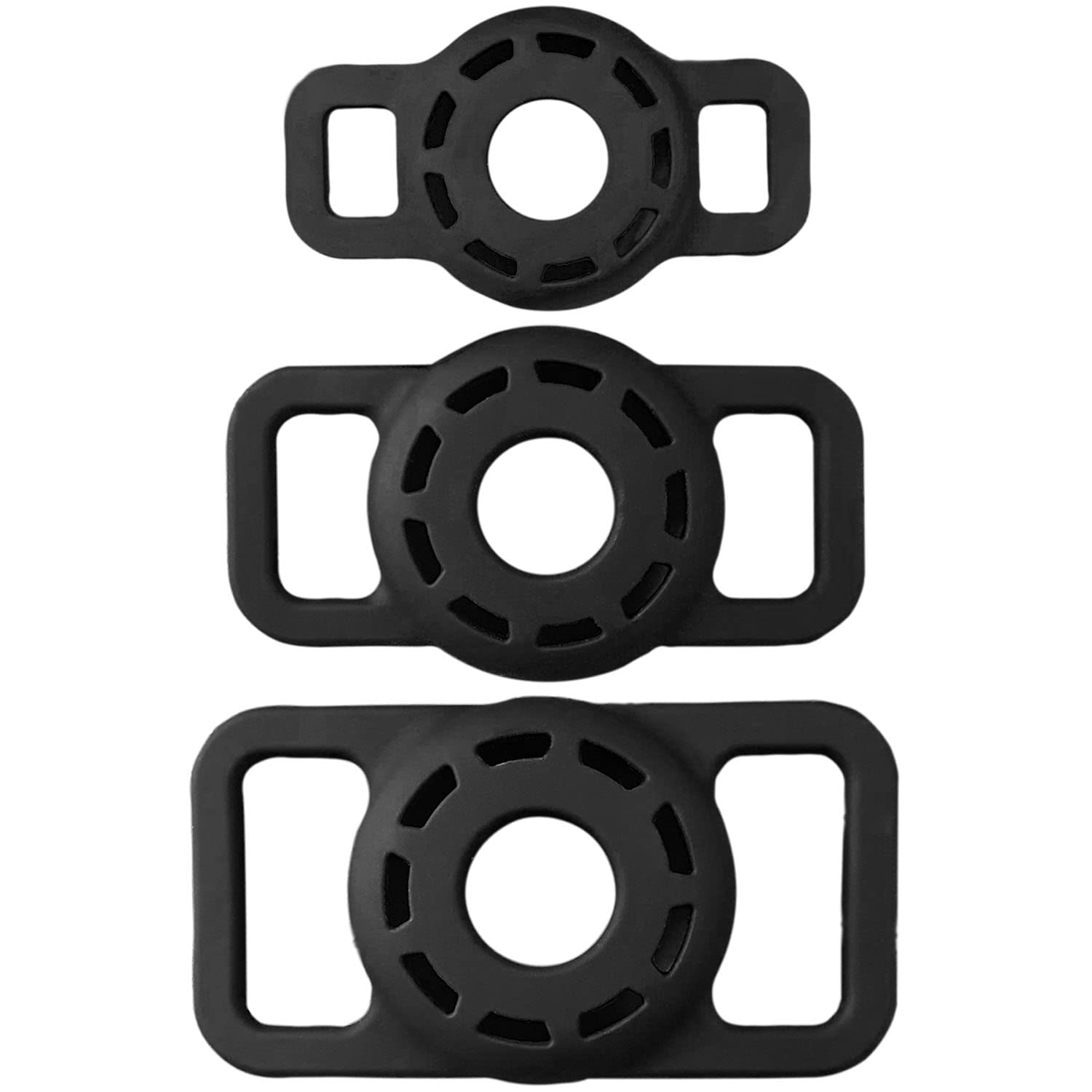 FLIRTARE Compatible Replacement Pet Collar Holder – Silicone Case for Small Tracking Devices (Small, Black)