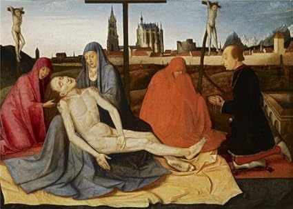 Amazoncom Oil Painting Konrad Witz Pieta With Donor - 