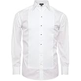 Chef Code Men's Tuxedo Shirt with 1/4" Pleats and Point Collar