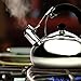 Vanika Stainless Steel Tea Kettle; Whistling Teapot Design; Large 3.0L (3.2 Quart)