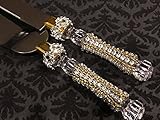 Wedding Rhinestone Cake Knife and Server Set for Anniversary Sweet 16