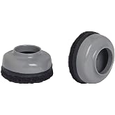 Lorell 1 1/2 Slip Over Floor Savers LLR49317, Pack of 8, Grey
