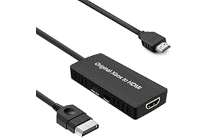 ZUZONG HD Link Cable for Original Xbox Original Xbox HDMI Converter Automatically Detects and Converts YPbPr Component Signal to 480i/720p Output（100% Improved Picture Quality）