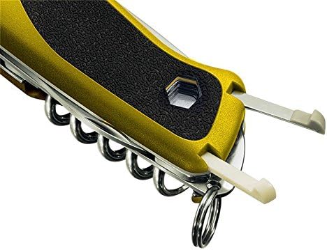 Victorinox Ranger Grip Boatsman Swiss Army Pocket Knife, Large, Multi Tool, 22 Functions, Locking Blade, Case, Yellow/Black - Image 4