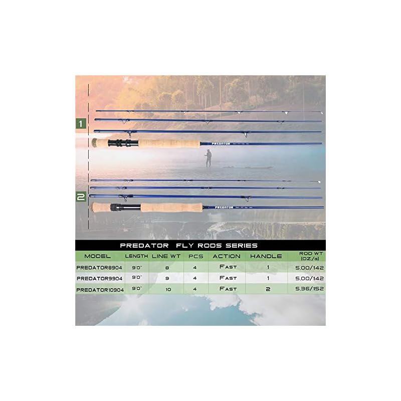 Wenhu Combos De Pêche -9ft 8-10wt Complet D’eau Salée Fly Rod Reel Line Crochets Accessoire Combo Full Sea Fly Fising Rod Kit