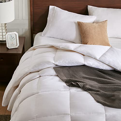 APSMILE Heavyweight Goose Feather Down Comforter Queen Size Ultra
