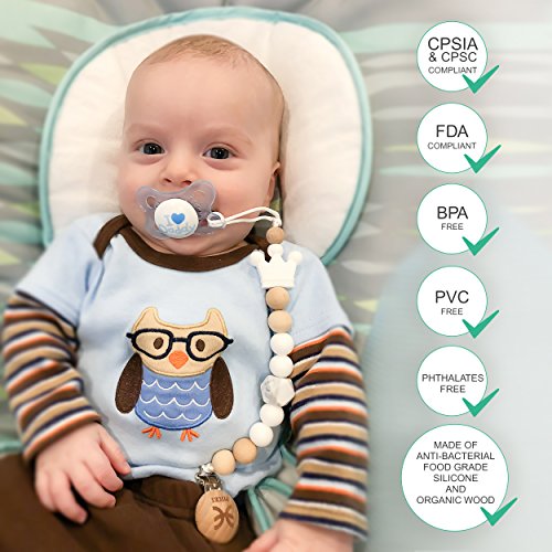 Personalized Your Baby Birth Sign Organic Wood Teether and