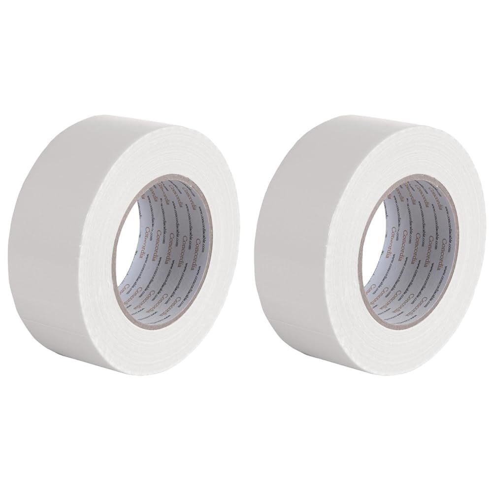 Pro Power Waterproof Cloth Gaffer Tape 50mm x 50m - White AGT50X50WHT (Pack of 2)