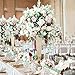 Efavormart Set of 2 Tall Gold Beaded Crystals Trumpet Floral Vase Wedding Centerpiece 23