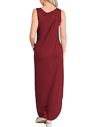 ANRABESS Women Summer Tank Dresses Crew Neck