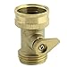 SOMMERLAND Heavy Duty Brass Garden Hose Shut Off Valve (Brass Shut-Off 1PC)