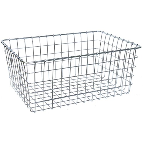 Wald 1275 Bicycle Basket, 21 x 15 x 9 (Chrome)