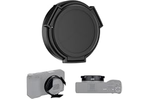 JJC Auto Open Close Lens Cap for Ricoh GR IV GRIV GR4 GR IV HDF Monochrome Digital Camera, No Vignetting Anti-dust Lightweigh