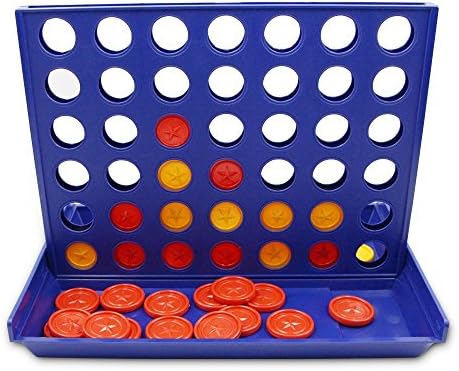 4 in a Row, Line Up 4 Game Classic Family 4 in a Row Board Game Fun Educational Toy, Mini Travel Game For Holiday Boys and Girls Camping Toy