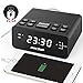 Digital Alarm Clock, USB Alarm Clock Radio with USB Charging Port, FM Radio, Sleep Timer, 0.6
