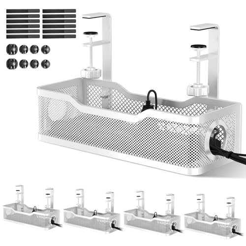 Cinati Under Desk Cable Management Tray White