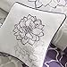 Madison Park Lola Sateen Cotton Comforter Set-Casual Medallion Floral Design All Season Down Alternative Bedding, Shams, Bedskirt, Decorative Pillows, Queen, Grey/Purple 7 Piece