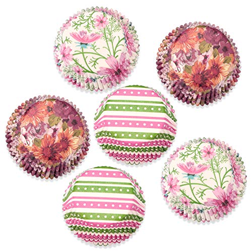 Gifbera Cupcake Liners Colorful Paper, Ideal Flower Baking Cups for Holidays and Parties, 150 Pack