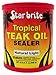 STAR BRITE Teak Sealer - No Drip, No Splash Formula - One-Coat, Durable Protection for All Fine Woods - Perfect for Outdoor Furniture & Marine Use - Natural Light 32 OZ (087932)