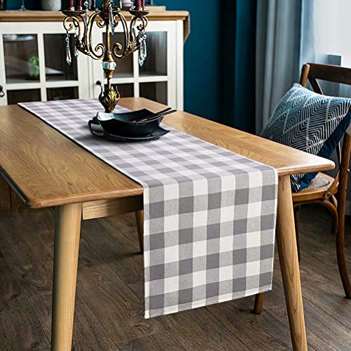 LONG WAY 100 Cotton Dining Table Runner13 by 72 inches,Buffalo Check