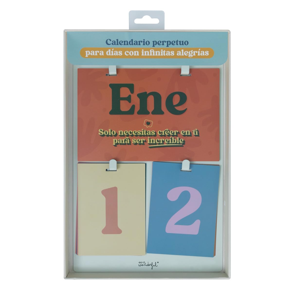 Mr.Wonderful Perpetual Wall Calendar, How a Great Year You Go To Be, 18.5 x 30 x 0.5