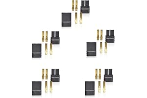 Padarsey 5 Pairs (10pcs) Compatible for TRX Plugs Lipo/NiMh Brushless ESC Battery RC Connector