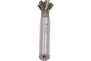 60 Degree Dovetail Cutter, 60 Degree Carbide Dovetail Cutter 20mm 6 Flutes Slotting Milling Cutter Straight Shank for Stainle