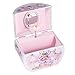 Broadway Gift Co. Fairy Princess Pearl Pink 6 x 5 Inch Jewelry Ballerina Music Box Plays Tune Swan Lake