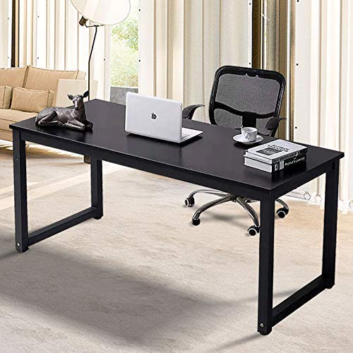 NSdirectModern Computer Desk 63 inch Large Office Desk Writing Study Table for Home Office Desk Workstation Wide Metal… - Image 3