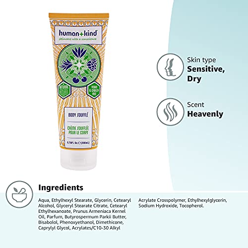 Human+Kind Body Souffle Light, Fluffy Skin Conditioner for Hydrating
