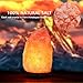 Sunnest Natural Himalayan Salt Lamp, 9 inch Hand Carved Crystal Salt Rock Lamps, Pink Hymalain Salt Lamps, Wood Base with Dimmer Control, Air Purifying
