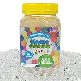 Magic Beadz - Clear Gel Water Beads - Transparent Jelly Pearls - Vase Filler - Wedding Centerpiece - Candles - Flower Arrangements - Over 30,000 Beads - 11oz Jar Makes Over Ten Gallons (11oz, Clear)