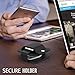 MoKo Watch Charging Case Compatible with iWatch Series 6 5 4 3, Soft Silicone Charger Holder Stand Dock/Protective Storage Travel Carrying Case Fit iWatch Series 40mm/ 44mm, 38mm/ 42mm, Black