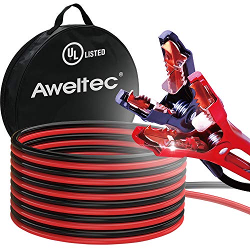AWELTEC ULListed Jumper Cables, 6 Gauge 16 Ft Battery cables for car