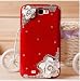 Rose Flower Camellias Bling 3d Diamond Crystal Hard Back Cover Case for Samsung Galaxy Note 1 N7000 I9220 I717